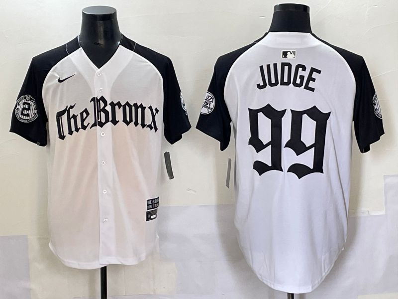 Men 2025 New York Yankees #99 Judge White black Five generations Joint Name Nike MLB Jersey style 51